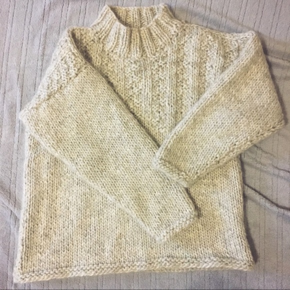 Vintage Handmade Mockneck Sweater - Picture 1 of 5
